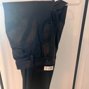 Abercrombie Vegan Leather Ankle Pants (Curve Love)
